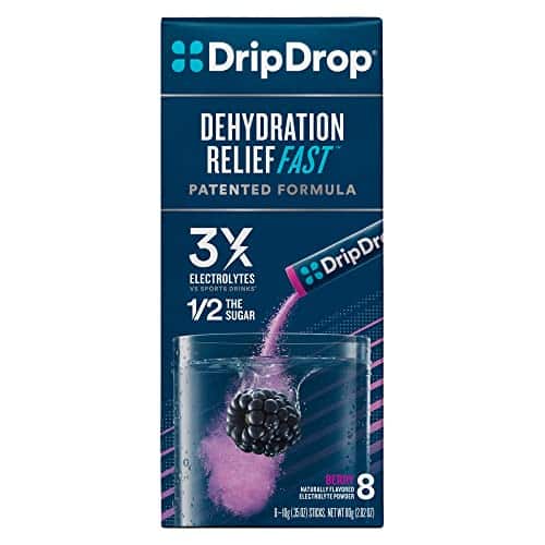 DripDrop Hydration - Electrolyte Powder Packets - Berry - 8 Count - Image 2